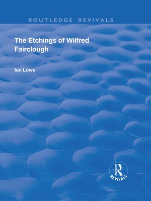 cover image of The Etchings of Wilfred Fairclough